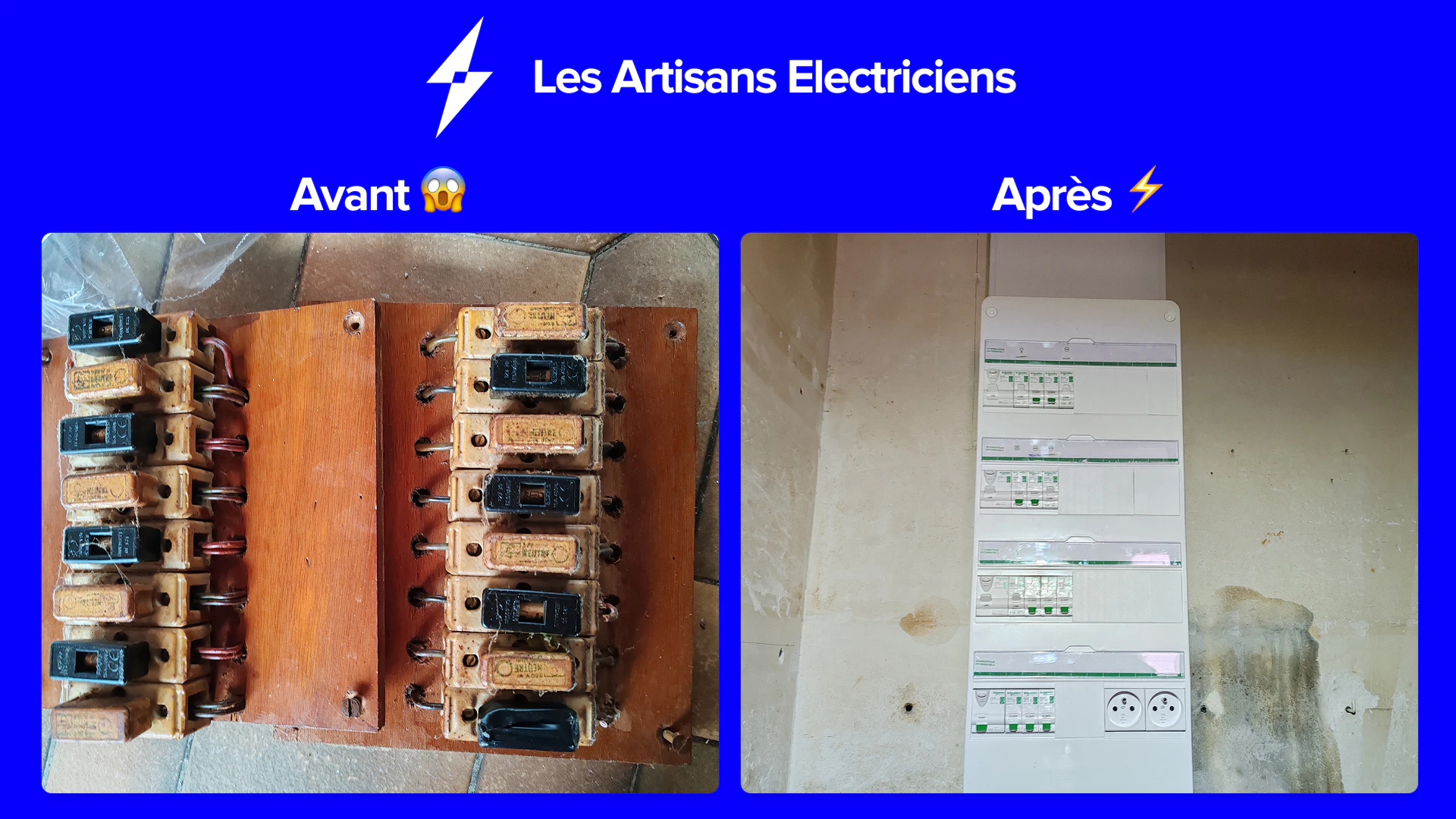 Gaines électriques installées