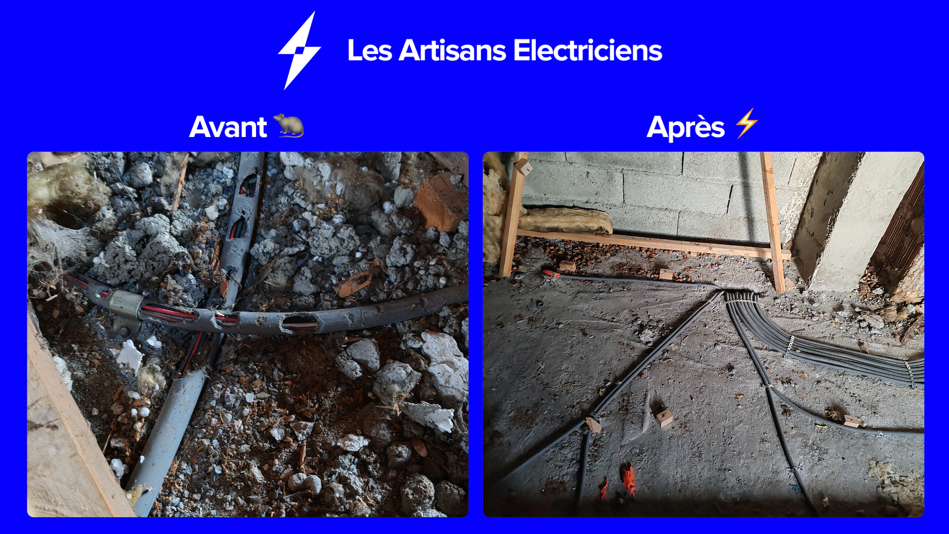 Gaines et câblage électrique